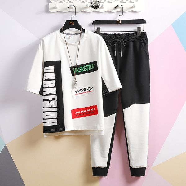 men's japanese streetwear sets men patchwork print t-shirt sweatpants hip hop korean clothes male kg-14, Gray
men's japanese streetwear sets men patchwork print t-shirt sweatpants hip hop korean clothes male kg-14, Gray