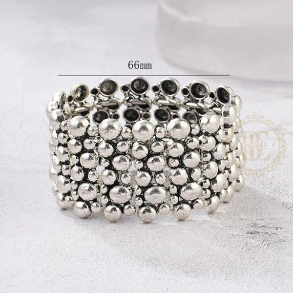 beaded, strands one fashion jewelry vintage finish zinc based alloy bracelet with elastic cord (be27), Black
beaded, strands one fashion jewelry vintage finish zinc based alloy bracelet with elastic cord (be27), Black