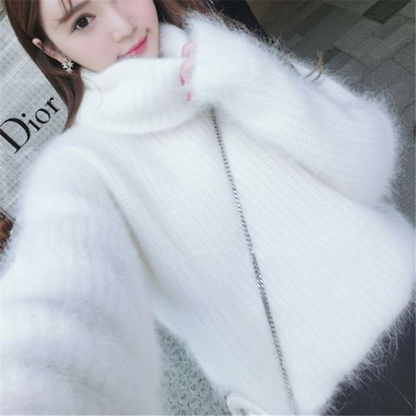 2021 new thickening turtleneck loose oversized sweater women winter soft warm hairy cashmere sweaters and pullovers pull femme hiver z9s1, Black;gray
2021 new thickening turtleneck loose oversized sweater women winter soft warm hairy cashmere sweaters and pullovers pull femme hiver z9s1, Black;gray