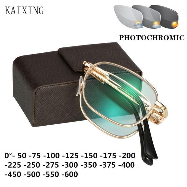 kaixing ultra-small folding nearsighted eyeglasses female sun pchromic myopia prescription glasses women sph -0.5 to -6.01, White;black 
kaixing ultra-small folding nearsighted eyeglasses female sun pchromic myopia prescription glasses women sph -0.5 to -6.01, White;black