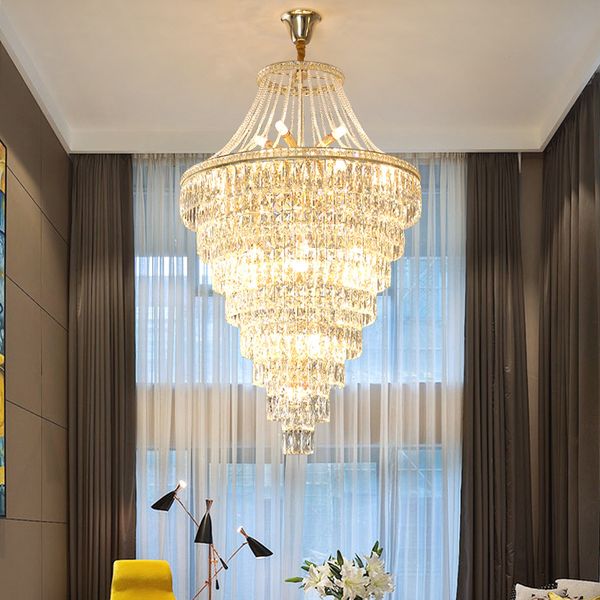duplex building large chandelier lighting villa living room large golden crystal chandeliers stair long crystal light fixtures
duplex building large chandelier lighting villa living room large golden crystal chandeliers stair long crystal light fixtures