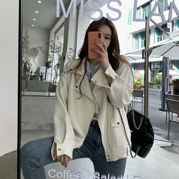 spring autunn women's zipper jacket female streetwear high street outwear, Black;brown
spring autunn women's zipper jacket female streetwear high street outwear, Black;brown
