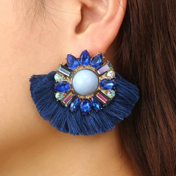uotix colorful rhinestone gems fan-shaped bohemian tassel earrings 4 color beach vacation earing for women, Silver
uotix colorful rhinestone gems fan-shaped bohemian tassel earrings 4 color beach vacation earing for women, Silver