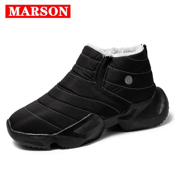 new men boots lightweight winter shoes for men snow boots waterproof winter footwear plus size slip on ankle, Black
new men boots lightweight winter shoes for men snow boots waterproof winter footwear plus size slip on ankle, Black