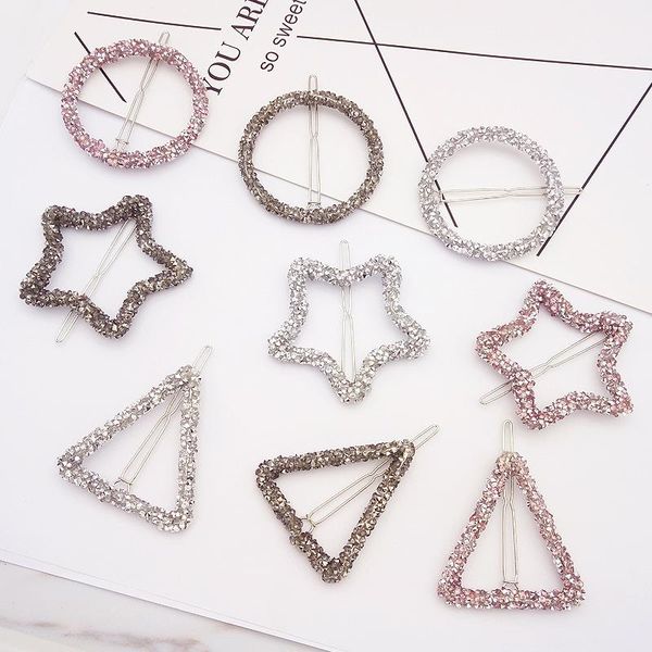 hair accessories 1 pcs fashion crystal rhinestones hairpin star triangle round shape women clips barrettes styling
hair accessories 1 pcs fashion crystal rhinestones hairpin star triangle round shape women clips barrettes styling