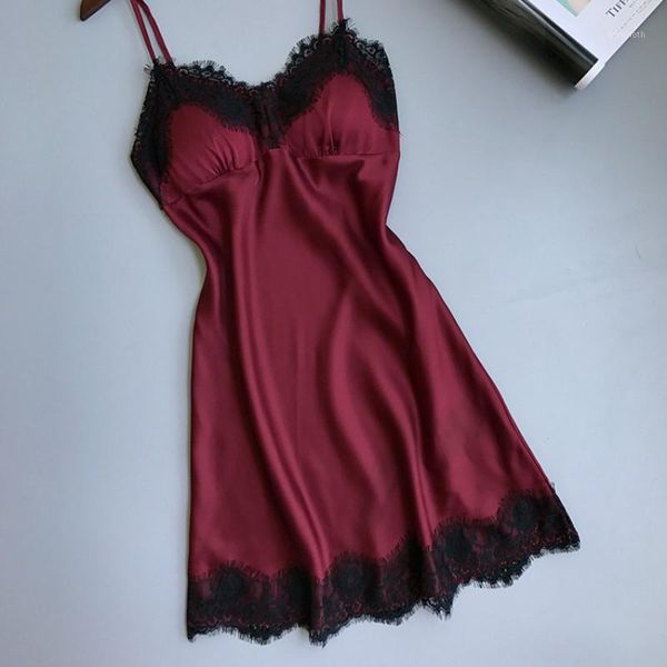 women lingerie silk nightgown summer dress lace night dress sleepwear babydoll nightie satin homewear chest pad nightwear1, Black;red
women lingerie silk nightgown summer dress lace night dress sleepwear babydoll nightie satin homewear chest pad nightwear1, Black;red