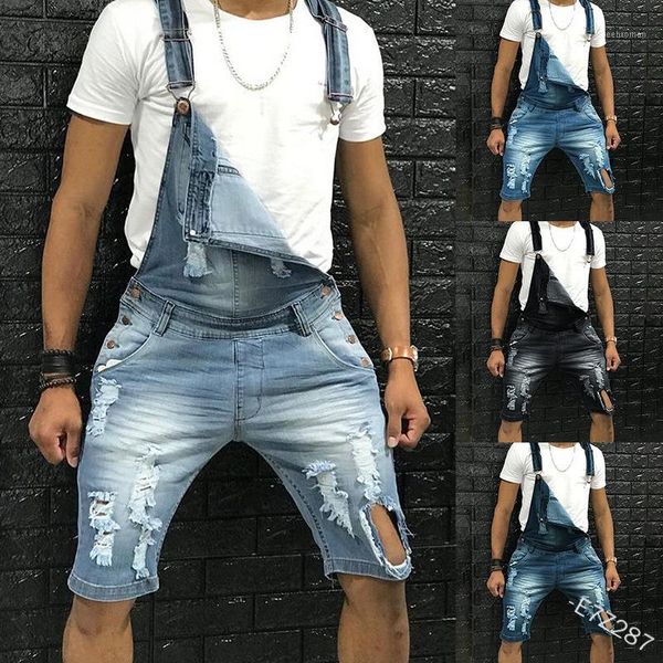 men jeans fashion denim overall pocket men's ripped shorts casual pants holes vintage1 men's, Blue
men jeans fashion denim overall pocket men's ripped shorts casual pants holes vintage1 men's, Blue