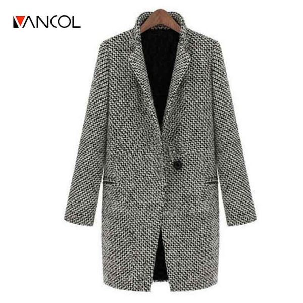 women's trench coats vancol 2021 winter european slim long sleeved grey woolen jacket coat for women autumn oversize plus size 4xl, Tan;black
women's trench coats vancol 2021 winter european slim long sleeved grey woolen jacket coat for women autumn oversize plus size 4xl, Tan;black