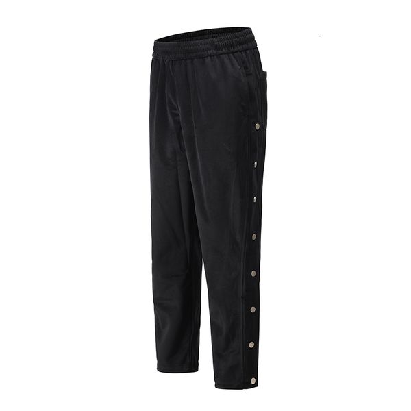 2021 new side button veet solid sweatpants mens straight ankle zipper baggy casual track pants streetwear elastic waist loose trousers oxil, Black
2021 new side button veet solid sweatpants mens straight ankle zipper baggy casual track pants streetwear elastic waist loose trousers oxil, Black