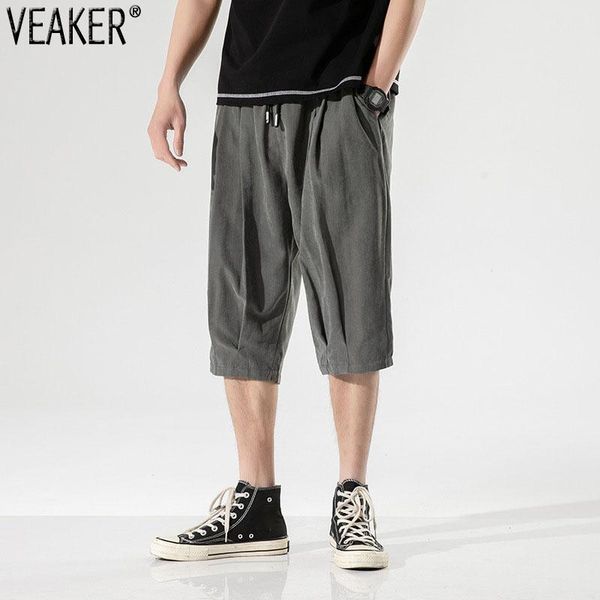 men's shorts 2021 summer casual loose male solid color linen cotton knee length m-3xl, White;black
men's shorts 2021 summer casual loose male solid color linen cotton knee length m-3xl, White;black