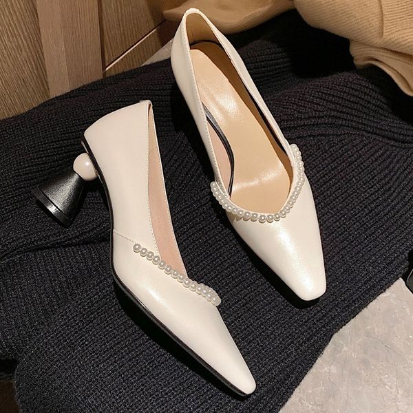 2021 new genuine leather shoes high heels to black toe sweet rope granular party hkzs
2021 new genuine leather shoes high heels to black toe sweet rope granular party hkzs