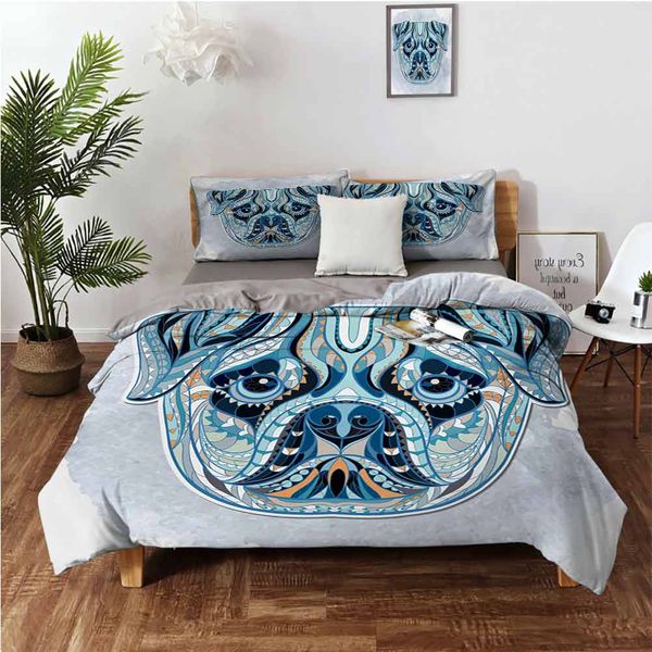 tribal patterned head of a dog various geometrical shapes forming a picturecartoon skin friendly three piece set
tribal patterned head of a dog various geometrical shapes forming a picturecartoon skin friendly three piece set