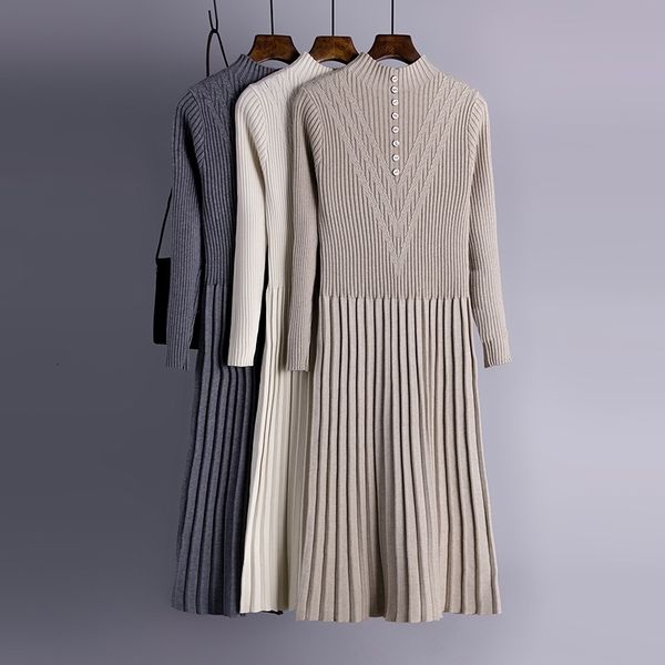 chic long knit maxi women sweater thick warm winter pleated female rib turtleneck a line dress office lady 9b8y, White
chic long knit maxi women sweater thick warm winter pleated female rib turtleneck a line dress office lady 9b8y, White