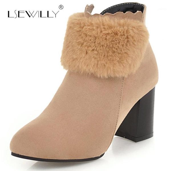 lsewilly new women ankle boots winter outdoor keep warm fur boots women's snow thick heel round head short e611, Black
lsewilly new women ankle boots winter outdoor keep warm fur boots women's snow thick heel round head short e611, Black