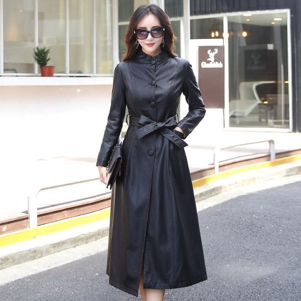 m-5xl x-long leather jacket women 2020 winter new coat female fashion solid stand collar single breasted women's leather jacket1, Black
m-5xl x-long leather jacket women 2020 winter new coat female fashion solid stand collar single breasted women's leather jacket1, Black
