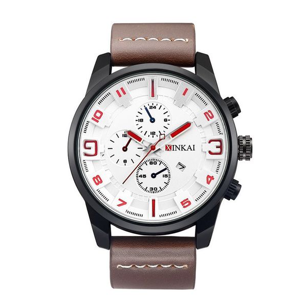 new men's belt leisure watch quartz electronic band calendar trend sports watch, Slivery;brown
new men's belt leisure watch quartz electronic band calendar trend sports watch, Slivery;brown
