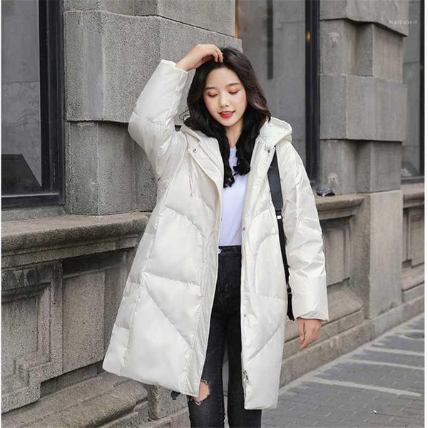 2020 new down jacket women long warm parka hooded loose outerwear korean coats for girls fashion jacket woman winter coat1, Black
2020 new down jacket women long warm parka hooded loose outerwear korean coats for girls fashion jacket woman winter coat1, Black