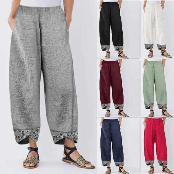 vintage women cotton linen pants summer elastic waist irregular trousers pantalon dandelion print cropped pants ropa mujer, Black;white
vintage women cotton linen pants summer elastic waist irregular trousers pantalon dandelion print cropped pants ropa mujer, Black;white