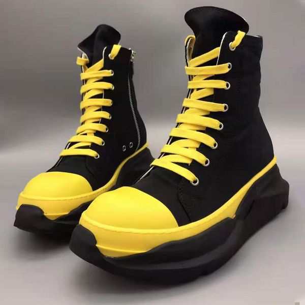 thick bottom boots for men black yellow platform design sneaker man shoe p25e50
thick bottom boots for men black yellow platform design sneaker man shoe p25e50