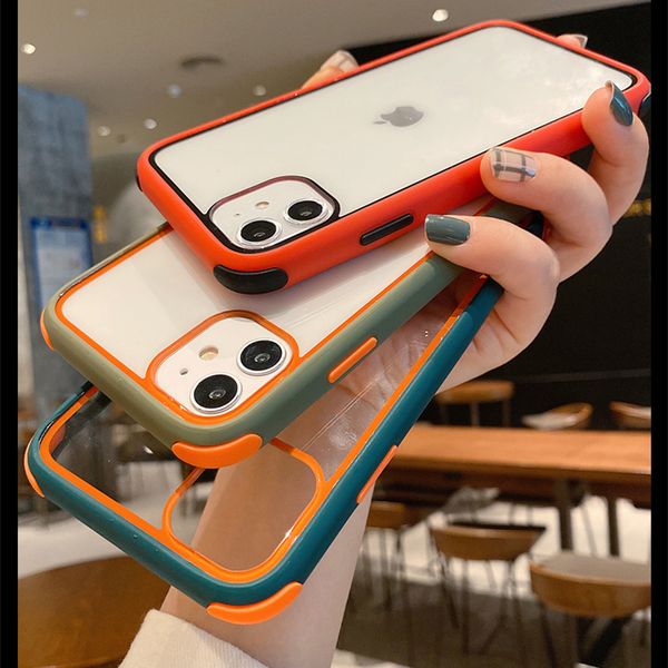 shockproof candy color frame phone case for iphone 12 11 pro xr x xs max 7 8 6 6s plus se2 2020 soft transparent back cover capa
shockproof candy color frame phone case for iphone 12 11 pro xr x xs max 7 8 6 6s plus se2 2020 soft transparent back cover capa