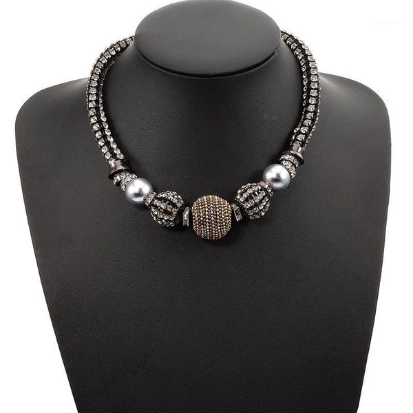 black color statement women men punk trendy rhinestone balls charm choker necklace fashion jewelry1, Silver
black color statement women men punk trendy rhinestone balls charm choker necklace fashion jewelry1, Silver