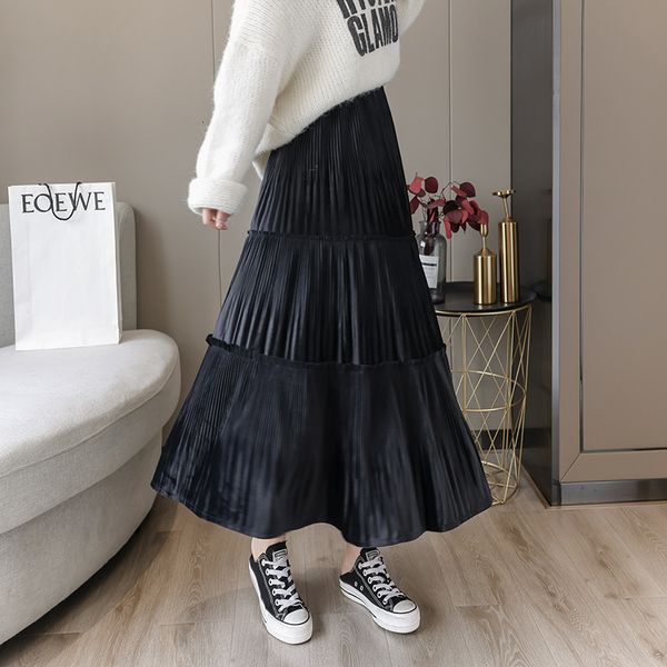 2021 women's midi pleated solid color autumn new fashion elastic high waist skirt office lady black purple skirts 7nnv
2021 women's midi pleated solid color autumn new fashion elastic high waist skirt office lady black purple skirts 7nnv