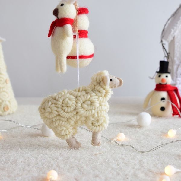 plush wool sheep pendant hanging ornaments mini animal pendants for xmas tree home office christmas decor #25
plush wool sheep pendant hanging ornaments mini animal pendants for xmas tree home office christmas decor #25