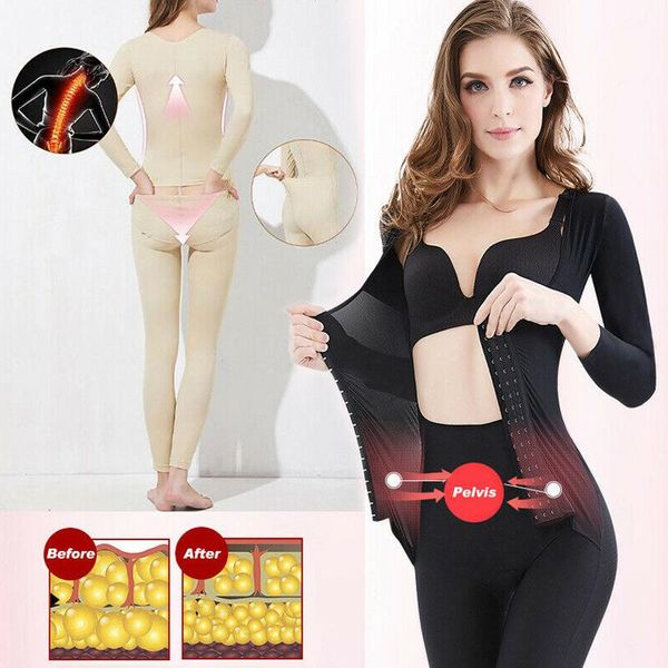 gym clothing long sleeve pants one-piece full body shaper fat burning corset shapewear for women h7jp, White;black
gym clothing long sleeve pants one-piece full body shaper fat burning corset shapewear for women h7jp, White;black