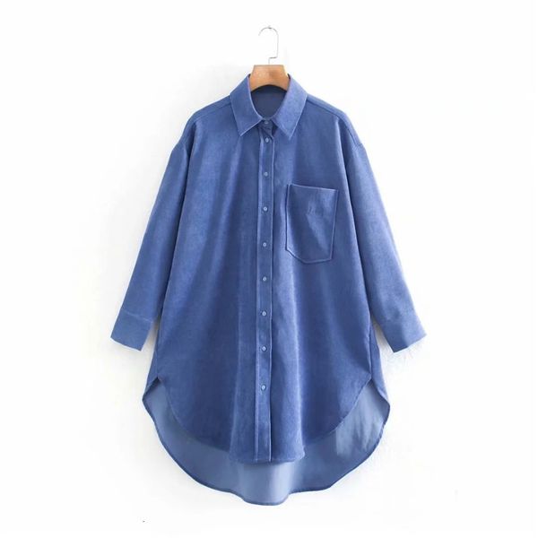 2021 new corduroy blue oversized women pocket collared button up long sleeve shirt woman loose casual blouse iodh, White
2021 new corduroy blue oversized women pocket collared button up long sleeve shirt woman loose casual blouse iodh, White