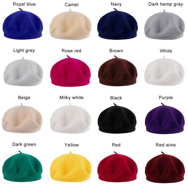 berets solid color winter beret hats for women female wool bonnet caps all matched vintage warm walking hat cap 2021 fashion, Blue;gray
berets solid color winter beret hats for women female wool bonnet caps all matched vintage warm walking hat cap 2021 fashion, Blue;gray