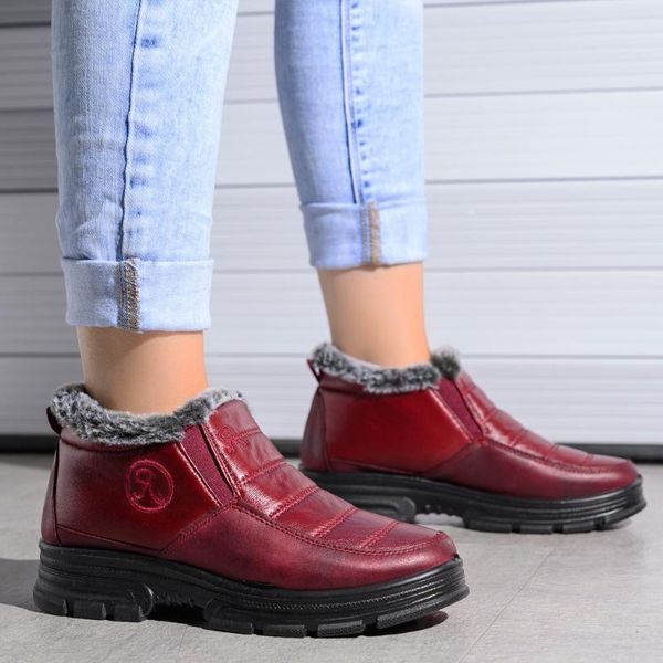 snow woman boots 2020 winter shoes women pu leather women's boots waterproof women's shoes super warm ladies slip on, Black
snow woman boots 2020 winter shoes women pu leather women's boots waterproof women's shoes super warm ladies slip on, Black