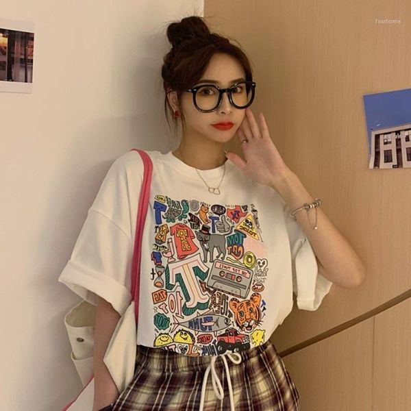 women's t-shirt 2021 women cartoon print short sleeve clothes harajuku kawaii o-neck streetwear ladies graphic summer female t-shirt1, White
women's t-shirt 2021 women cartoon print short sleeve clothes harajuku kawaii o-neck streetwear ladies graphic summer female t-shirt1, White