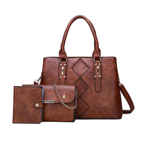fashion women pu leather shoulder bag luxury 3 pieces set handbags women bags designer large capacity female purse
fashion women pu leather shoulder bag luxury 3 pieces set handbags women bags designer large capacity female purse