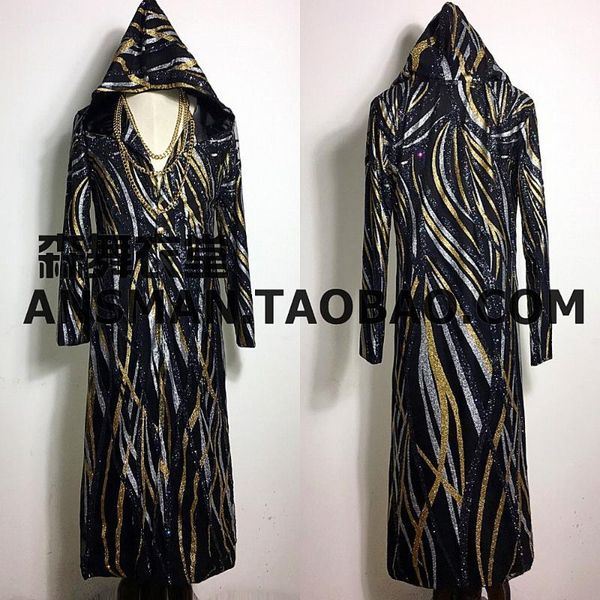 s-5xl 2017 new men's slim male dj singer black gold sequins cloak long coat men plus size costumes clothing1, Tan;black
s-5xl 2017 new men's slim male dj singer black gold sequins cloak long coat men plus size costumes clothing1, Tan;black