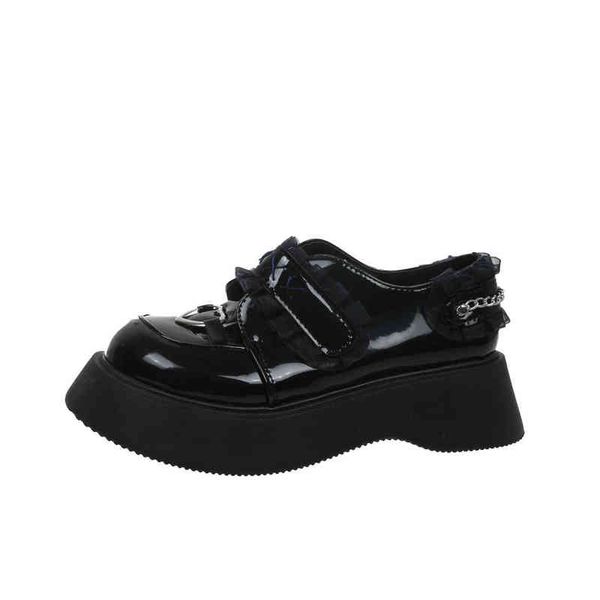 dress shoes designer mary jane small leather shoes women lolita lace platform loafers fashion love sandals 220315, Black
dress shoes designer mary jane small leather shoes women lolita lace platform loafers fashion love sandals 220315, Black