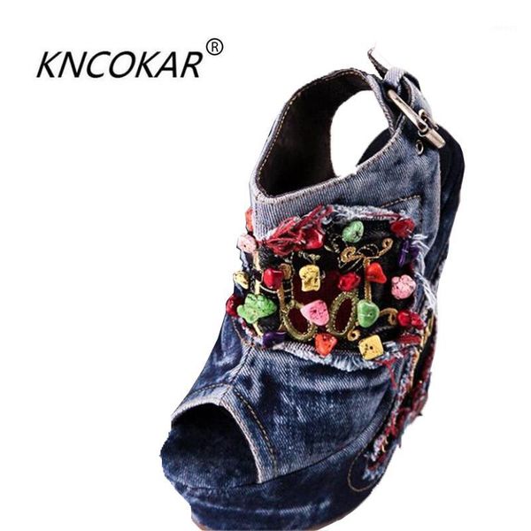 the new 2020 sandals ultra high wedge waterproof machine for water denim diamond fashion women's shoes embroidered folk1, Black
the new 2020 sandals ultra high wedge waterproof machine for water denim diamond fashion women's shoes embroidered folk1, Black