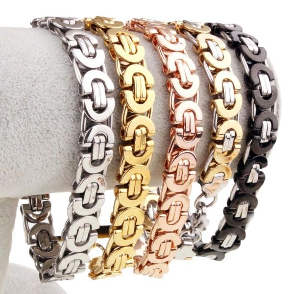byzantine bracelet for men and women solid stainless steel flat knuckle chain punk hip-hop boys jewelry accessories sale, Black
byzantine bracelet for men and women solid stainless steel flat knuckle chain punk hip-hop boys jewelry accessories sale, Black