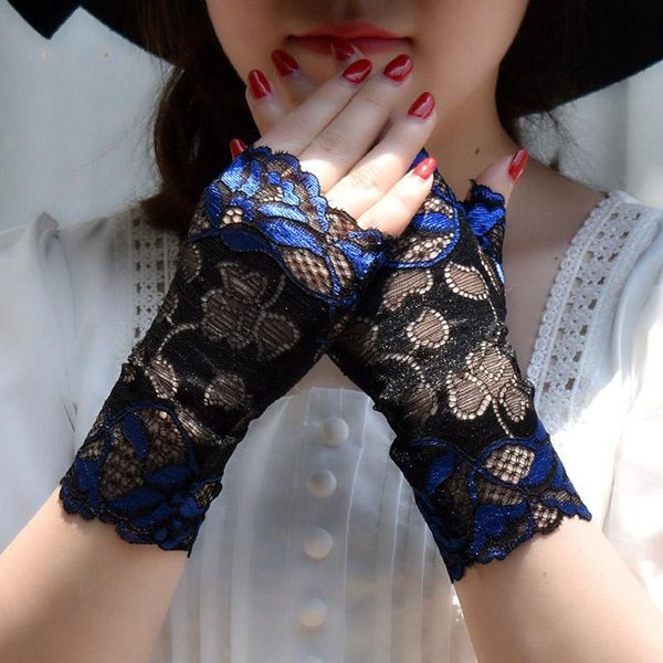 sunblock floral women's short lace gloves fingerless for driving wedding wrist length bridal prom gloves st395 h jllrji, White
sunblock floral women's short lace gloves fingerless for driving wedding wrist length bridal prom gloves st395 h jllrji, White