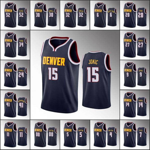 men denver nuggets nikola jokic jamal murray will barton paul millsap jerami grant icon nba navy custom jersey, Black
men denver nuggets nikola jokic jamal murray will barton paul millsap jerami grant icon nba navy custom jersey, Black