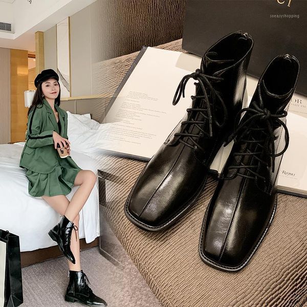 women ankle boots natural leather cowhide square head horse oil skin autumn and winter fashion plus velvet womens boots1, Black
women ankle boots natural leather cowhide square head horse oil skin autumn and winter fashion plus velvet womens boots1, Black
