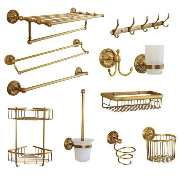 antique carved bathroom hardware sets solid brass european bathroom accessories set brushed products (shelf/towel rack)1
antique carved bathroom hardware sets solid brass european bathroom accessories set brushed products (shelf/towel rack)1