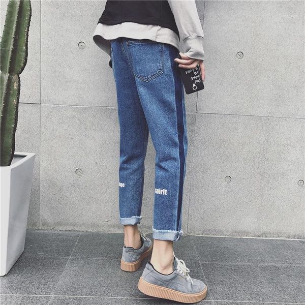 2019 spring autumn casual fashion striped harem knee hole leisure feet pants cargo denim jeans men youth pants1, Blue
2019 spring autumn casual fashion striped harem knee hole leisure feet pants cargo denim jeans men youth pants1, Blue