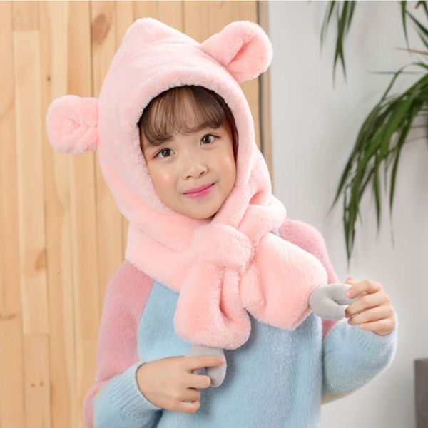 winter girl's ear autumn and scarf cap integrated plush hat warm collar middle school children's lovely lei feng 06rq, Red;brown
winter girl's ear autumn and scarf cap integrated plush hat warm collar middle school children's lovely lei feng 06rq, Red;brown