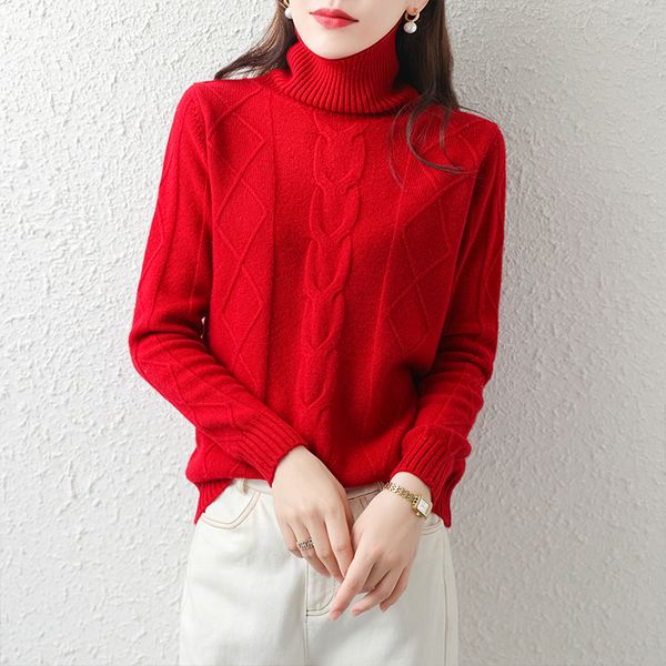 2021 100% new winter sweaters thick women's clothes turtlenecks for women wool knitting jumpers q0z7, White;black
2021 100% new winter sweaters thick women's clothes turtlenecks for women wool knitting jumpers q0z7, White;black