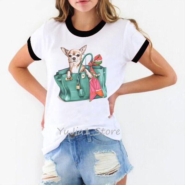 cute chihuahua in bag print women shirt dog lover clothes tee shirt femme kawaii t white female t diy custom tshirt
cute chihuahua in bag print women shirt dog lover clothes tee shirt femme kawaii t white female t diy custom tshirt