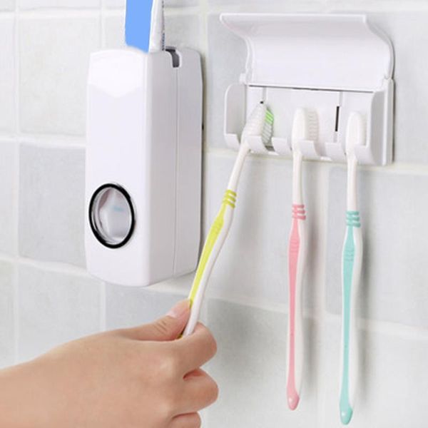 fashion automatic toothpaste dispenser with five toothbrush holder stand wall mount bathroom toothbrush family sets rack1
fashion automatic toothpaste dispenser with five toothbrush holder stand wall mount bathroom toothbrush family sets rack1