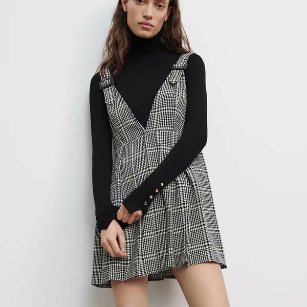 new women plaid 2021 gothic v-neck short bodycon sleeveless pleated suspender buckle sun streetwear mujer h60y, Black;gray
new women plaid 2021 gothic v-neck short bodycon sleeveless pleated suspender buckle sun streetwear mujer h60y, Black;gray