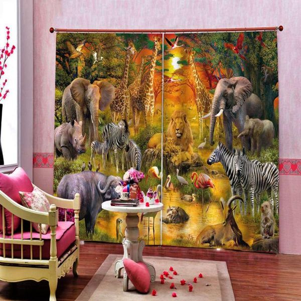 cartoon animals in jungle elephant giraffe zebra lion hippo rhino curtain for living room bedroom sunset forest landscape drapes
cartoon animals in jungle elephant giraffe zebra lion hippo rhino curtain for living room bedroom sunset forest landscape drapes