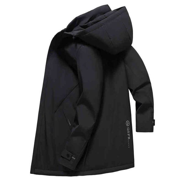romon's new winter pure color hooded down jacket is comfortable, warm, fashionable and leisure medium and long men's down jacket, Black
romon's new winter pure color hooded down jacket is comfortable, warm, fashionable and leisure medium and long men's down jacket, Black