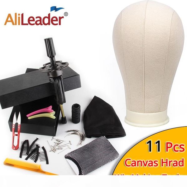 alileader 11pcs wig making kit manikin canvas wig dome head with stand spandex dome cap canvas block head mannequin
alileader 11pcs wig making kit manikin canvas wig dome head with stand spandex dome cap canvas block head mannequin